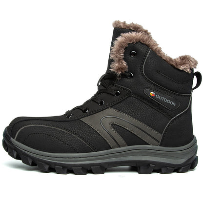 Cotton Shoes Winter Plus Velvet Warm Plus Size Hiking Boots